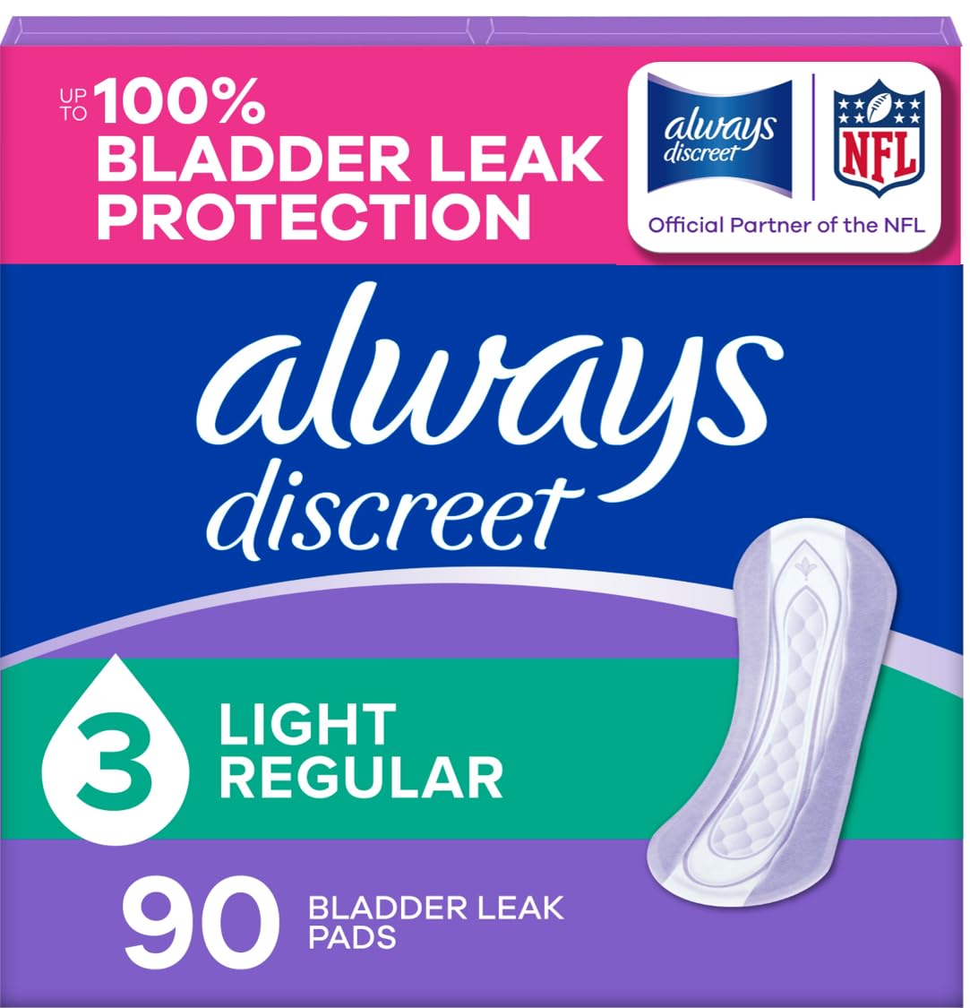 Photo 1 of Always Discreet Adult Incontinence Pads, Light Absorbency, 90ct