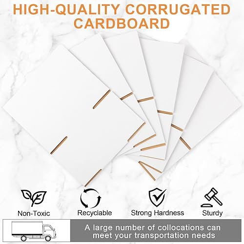 Vista 19 de Yeaqee 72 cajas de envío de cartón corrugado, cajas de envío pequeñas para embalaje, embalaje para mudanzas, pequeñas empresas, almacenamiento