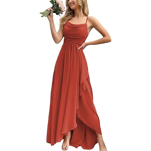 Women's 2026 Spring Formal Evening Gown Elegant Long Prom Dress Wedding Guest Party Cocktail Bridesmaid Maxi Dress