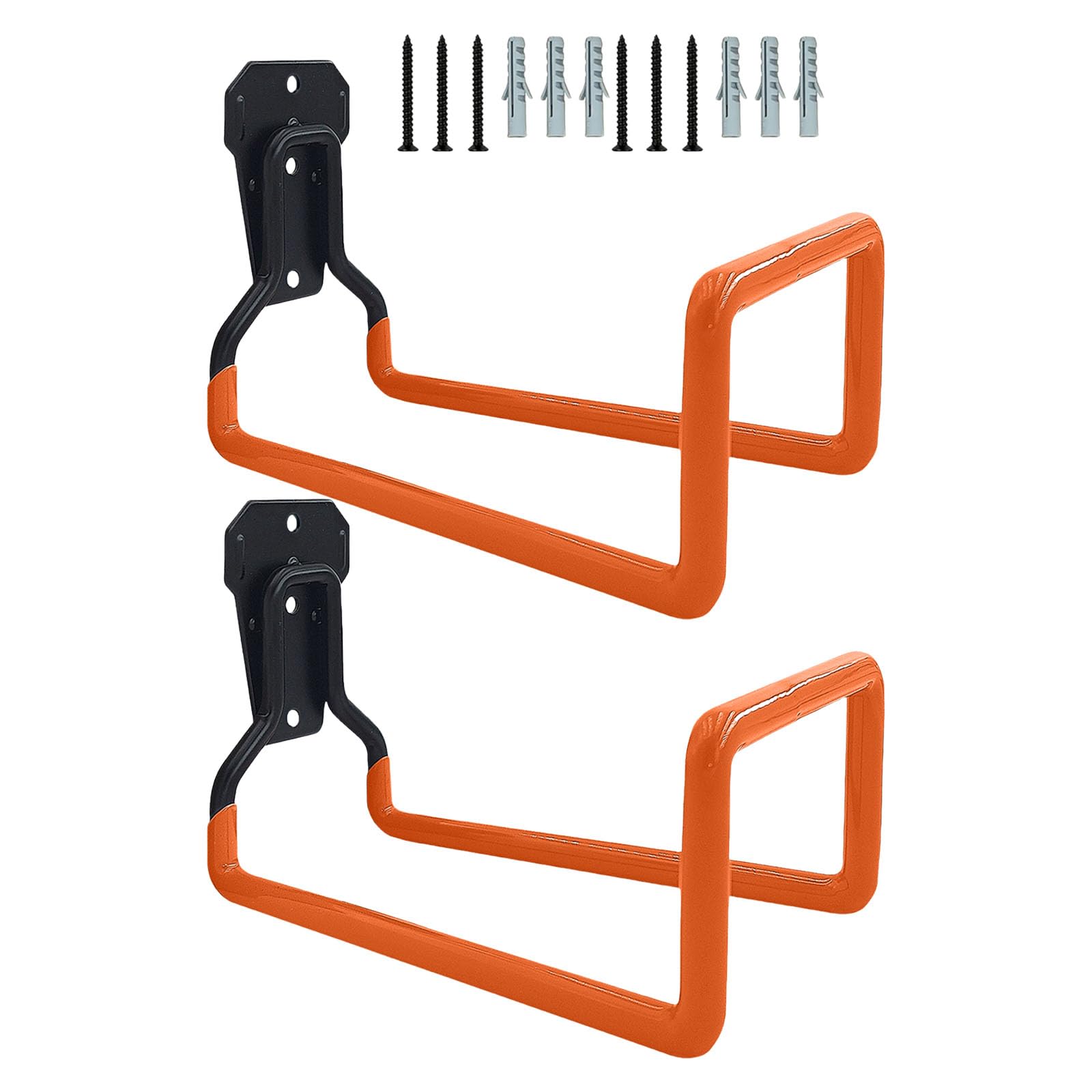 Buxuaaaa Of 2 Heavy Duty Garage Organizers Hooks Space Saving Hanger for Storing Garden Tools and Ladders Water Pipe Holders Wall Mount Hooks