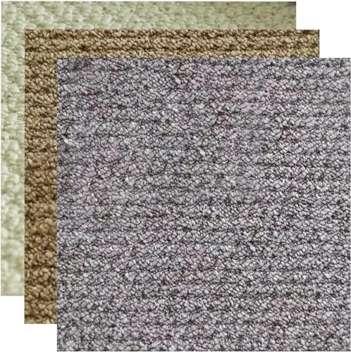 ELzEy Losetas de Alfombra Autoadhesivas, losetas de Alfombra Autoadhesivas Reutilizables, 1 Unidad, Antideslizante, protección, for Suelo Liso, 20 'X 20(Gray)