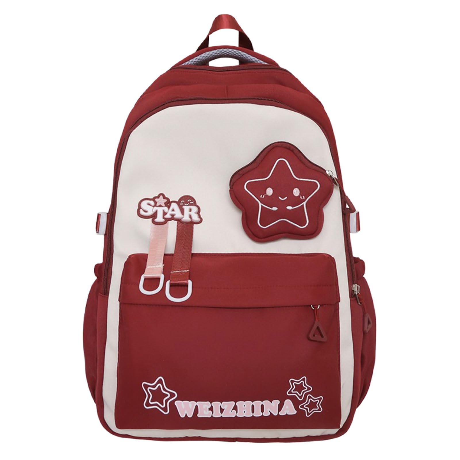 Mochila escolar para adolescentes de gran capacidad con bolsillos 7