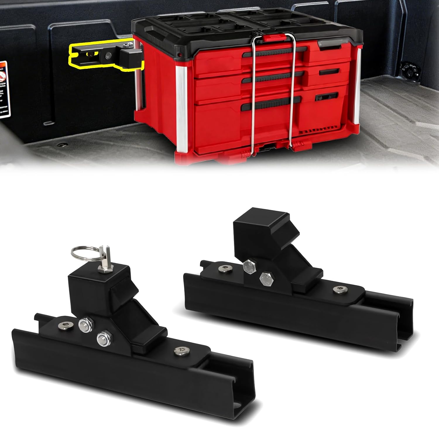 Stack Lock, Rail Latch Mount, Fit for Miwoqi 48-22-8425/48-22-8424/48-22-8426/48-22-8420/48-22-8444/48-22-8447, Reduce Shaking During Transportation and Minimize the Risk of Theft