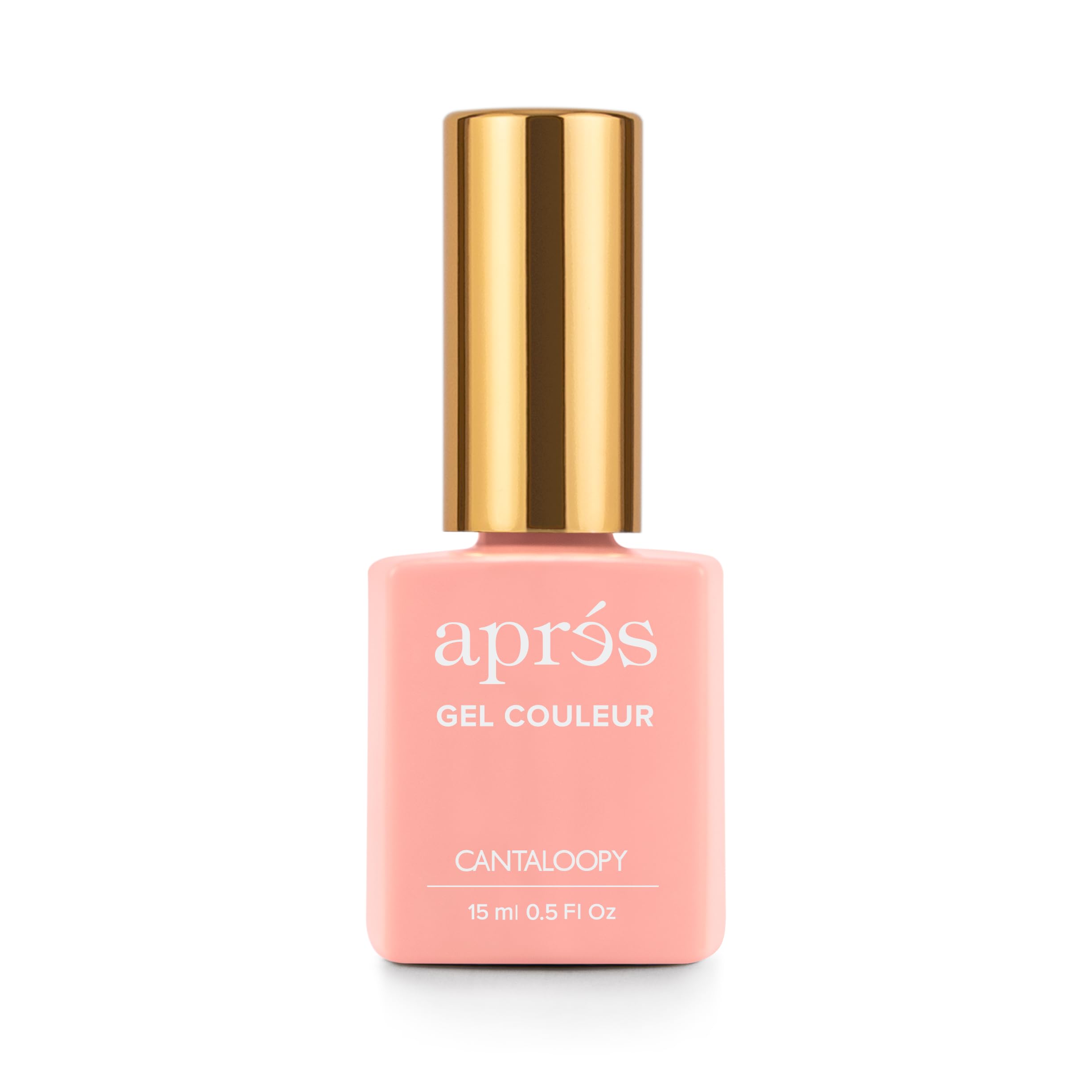 APRÉS Gel Color Nail Polish 15 ml, Burn Baby Burn Collection, No Wipe, Highly Pigmented, Medium Viscosity Formula with Brush-X Nail Art Brush - Salon Quality | 2024 Edition (261 - Cantaloopy)