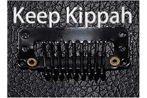 Kippah Caps Judaica Clips 6 pairs: Keep-kippah Hair Clips for Jewish Hat...