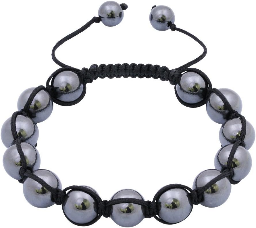 Men's Hematite Shamballa Bracelet