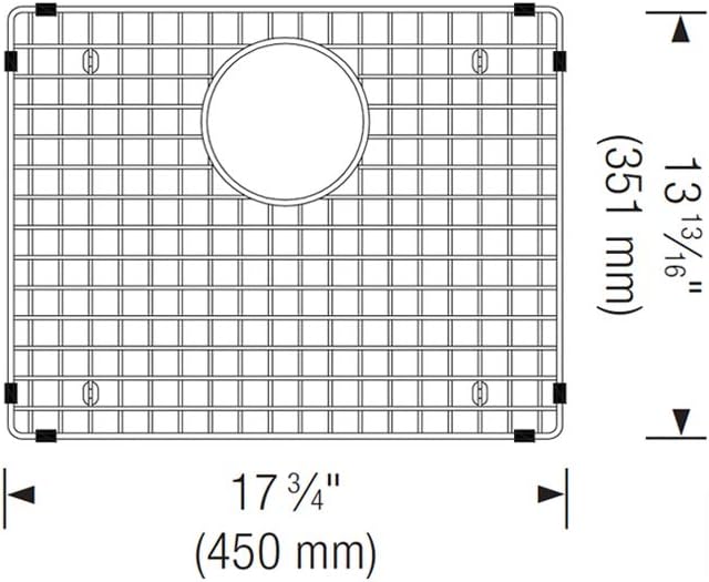 BLANCO 221014 Stainless Steel Sink Grid for Precis 21" Sink