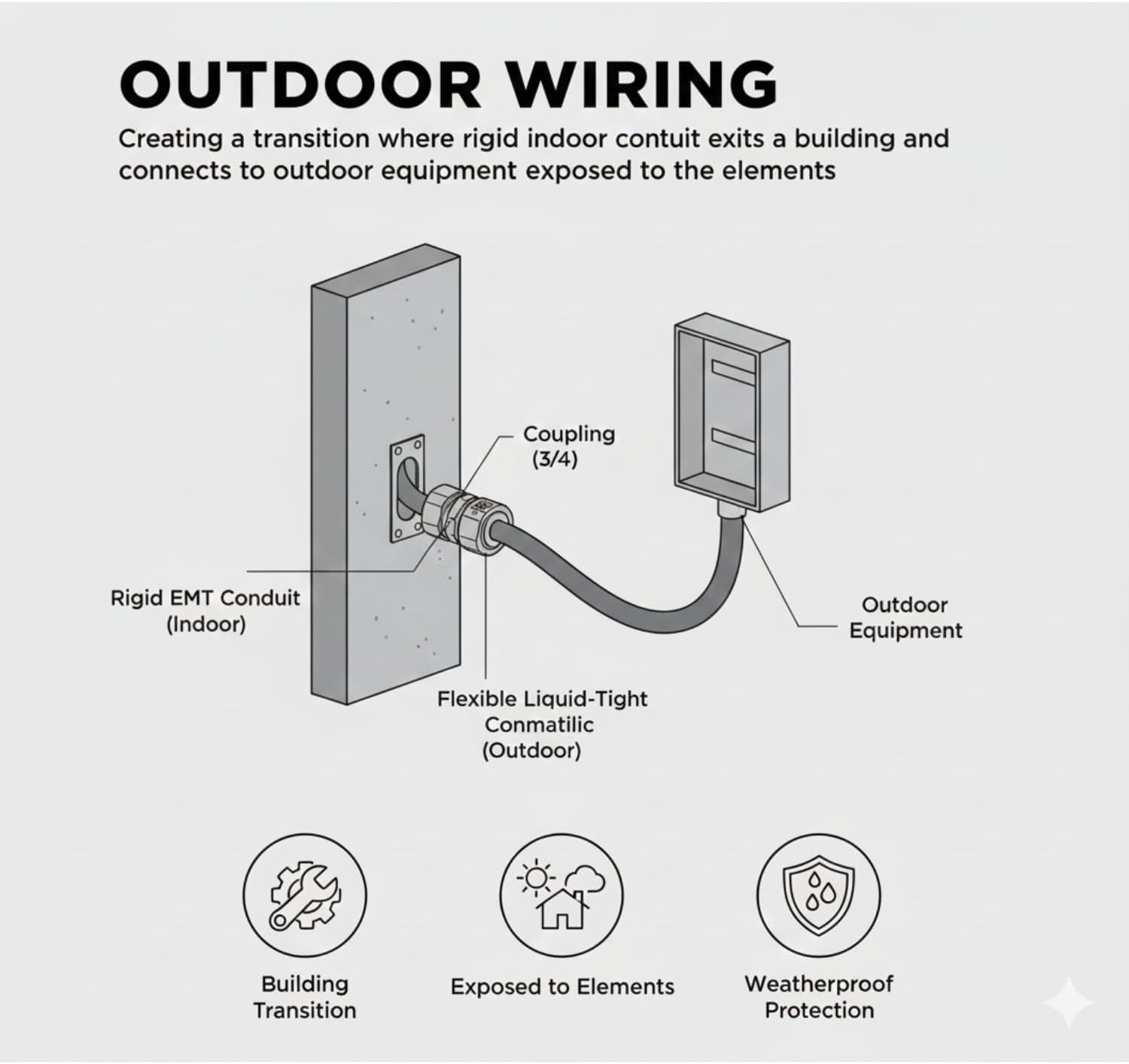 Alloy Steel EMT to Liquid Tight Coupling with Compression Fittings | Durable Connector for Electrical Installs Compatible with 1/2" Conduit Fittings Featuring a Corrosion-Resistant Design