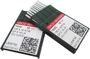 100 Aghi Industriali Groz-Beckert UYX128GAS 12/80 | Per Macchine CoverStitch | Confezione Trasparente Ckpsms - 2