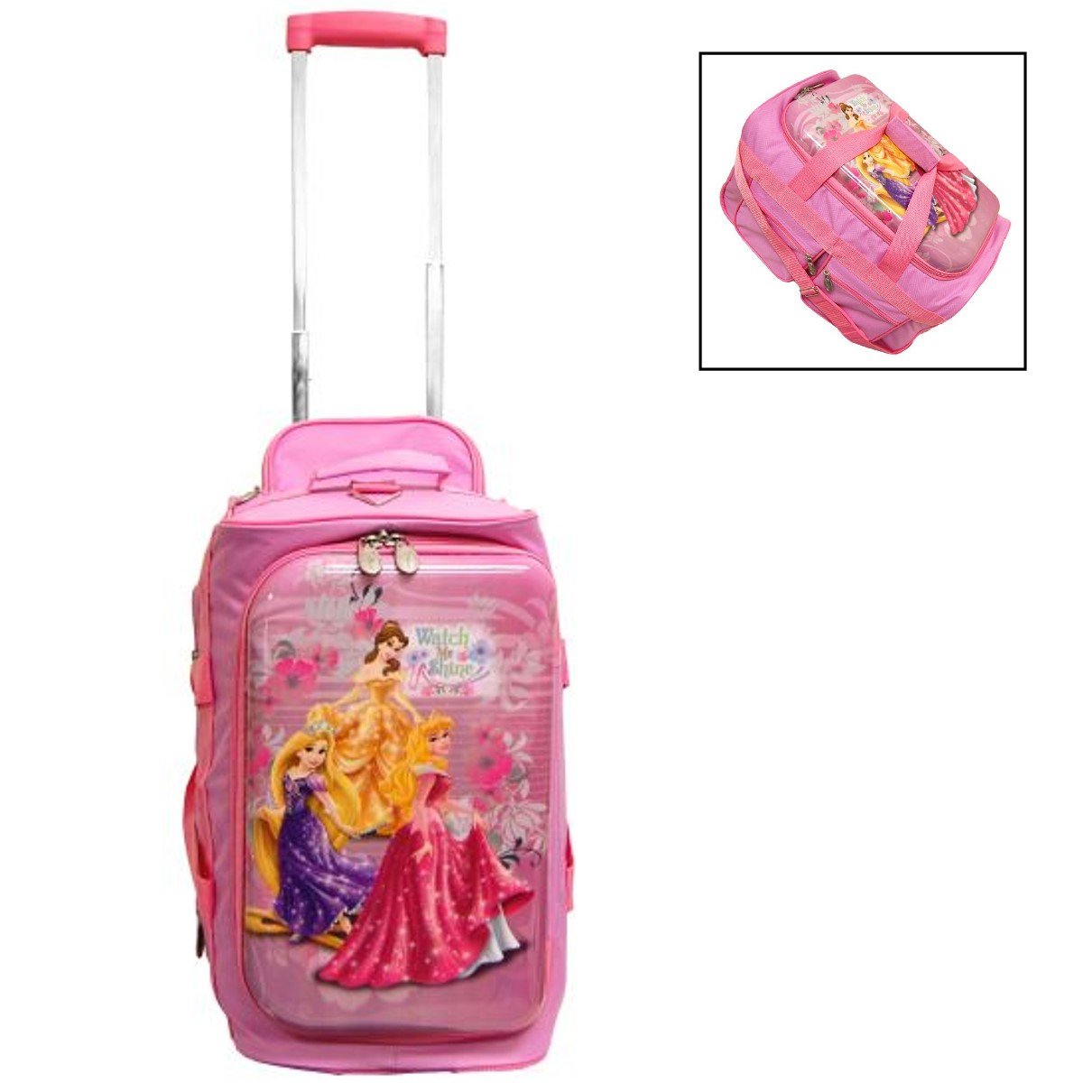 Buy Disney Princess Girls Carryon Hardshell Rolling Luggage with