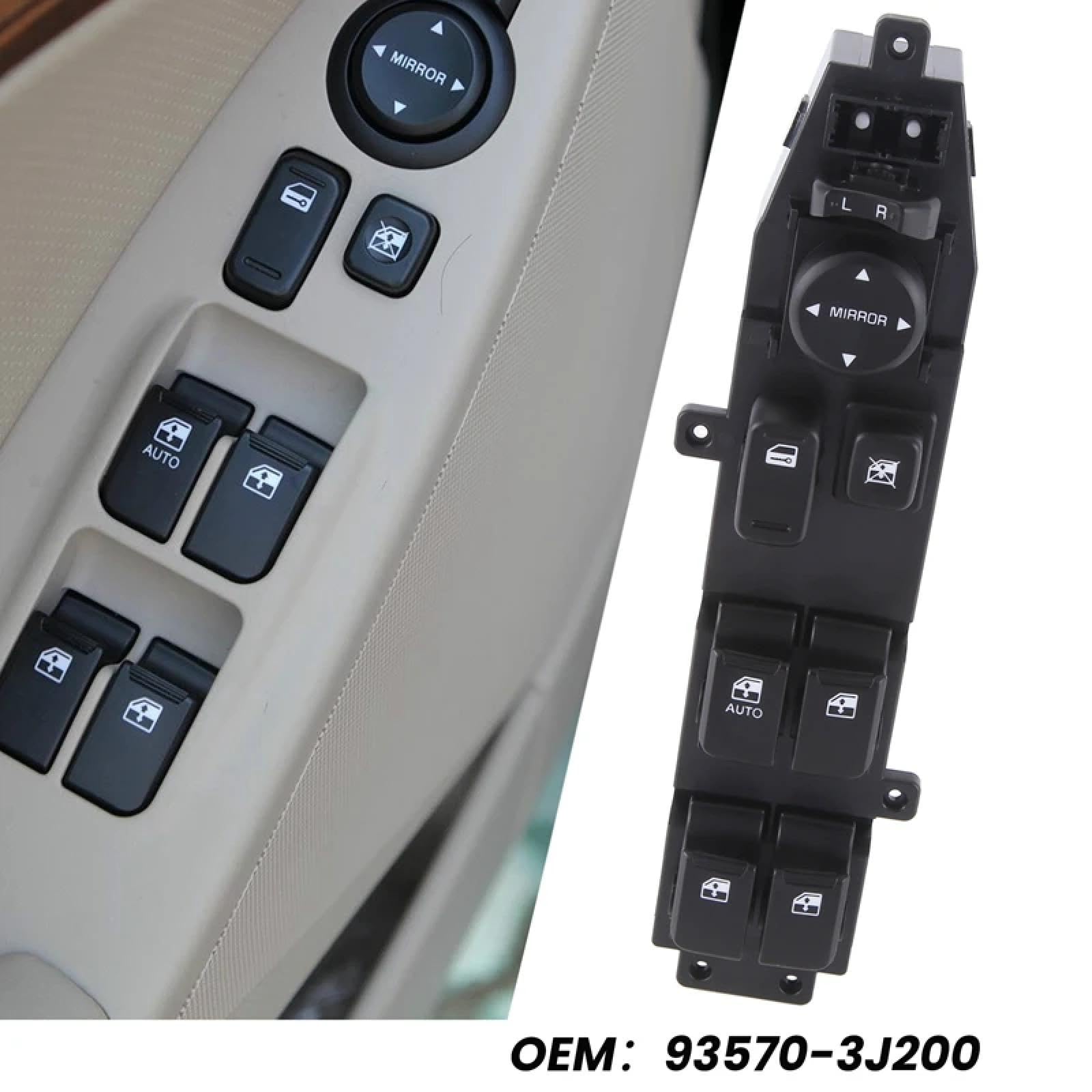 Główny wyłącznik dźwigni elektrycznej, lewa strona kierowcy, do Hyundai & Dai, do Veracruz 2007-2012, akcesoria zamienne 93570-3J000