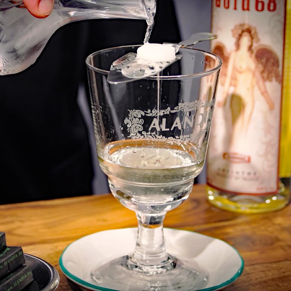 Absinth ohne Anis | Gold68 von ALANDIA | Anisfrei | Kein Lakritz-Geschmack | 68% | Mit Wermut Thujon | (1x 0,5 l)