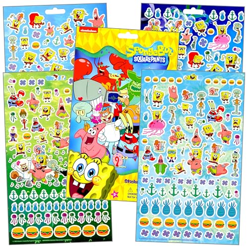 Image of Spongebob Squarepants Coloring and Stickers Activity Set with Coloring Books, Sponge Bob Stickers, and More