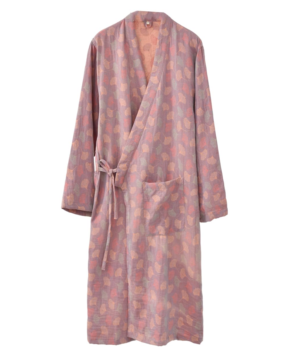 PRINCESS BRIDE Albornoz de algodón 100 % teñido con hilo jacquard de doble capa de gasa estilo kimono para descansar, unisex
