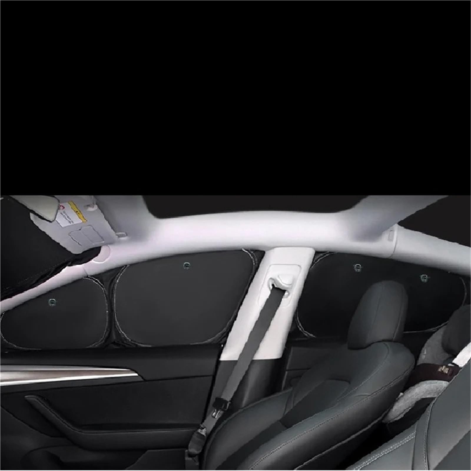 Parasol Coche para Tesla para Model 3 Y para Juniper para Highland 2025-2021 2026 Parasol para Ventana Lateral de Coche con ventosas | MY Rear 2piece
