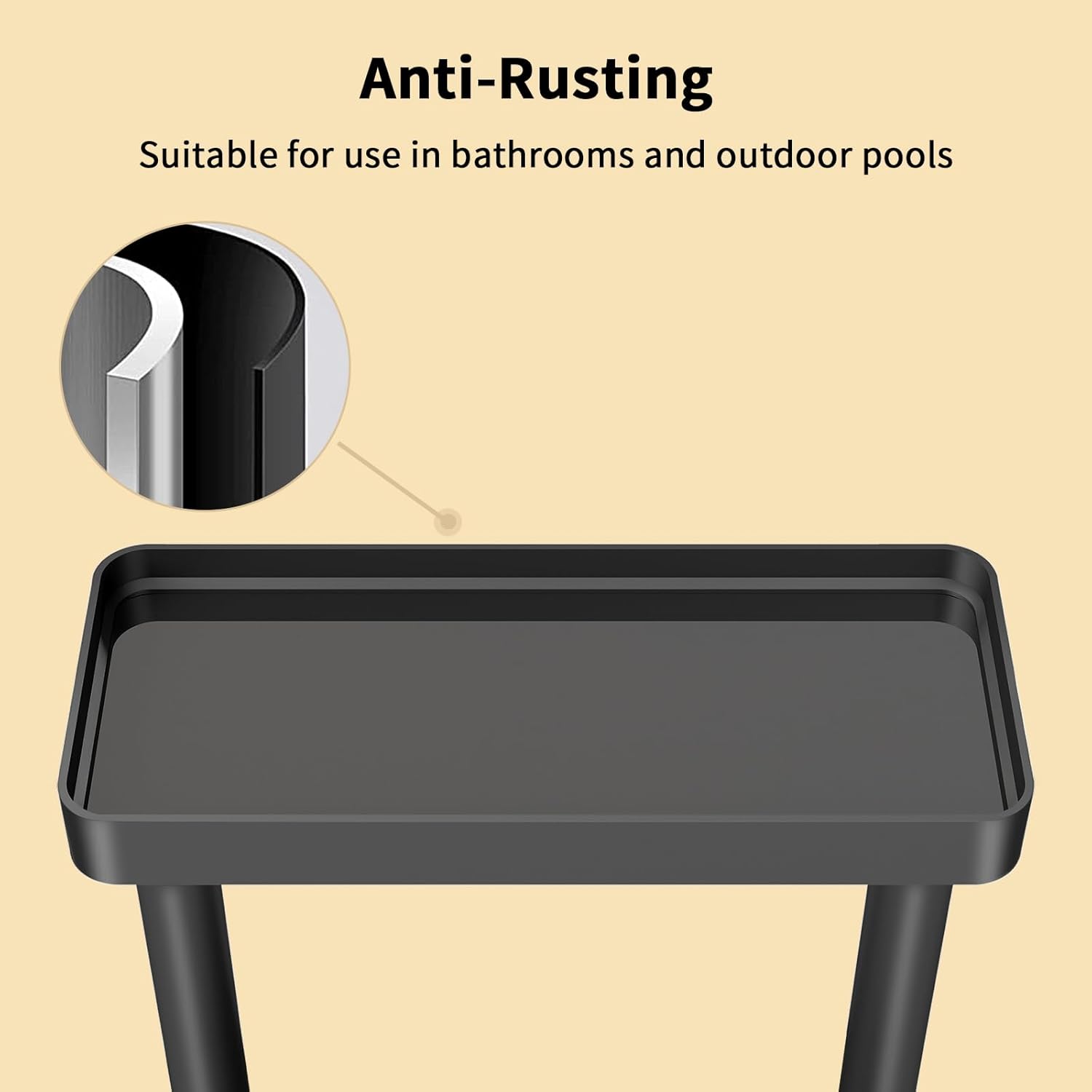 YUMORE Bathroom Organizer Countertop,Counter Organizer for Bathroom Decor, Tempered Glass Storage Shelves, Makeup Tray for Perfume Skincare Bedroom Kitchen Corner Shelf (2 Tier)