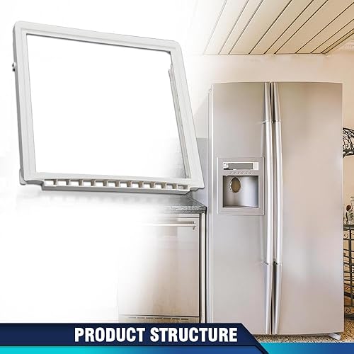 Miniatura 7 de PIT66 Cubierta de marco compatible con refrigerador Frigidaire 240599803, AP4510710, 1564725, 240599801, 240599802, AH2378645, EA2378645, PS2378645