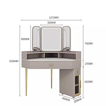 24SS 美品✨ UNTITLED ドレッサーアーステックリネン　L 洗える PLUS ONE（家具、インテリア） ドレッサー 女優ミラー ライト