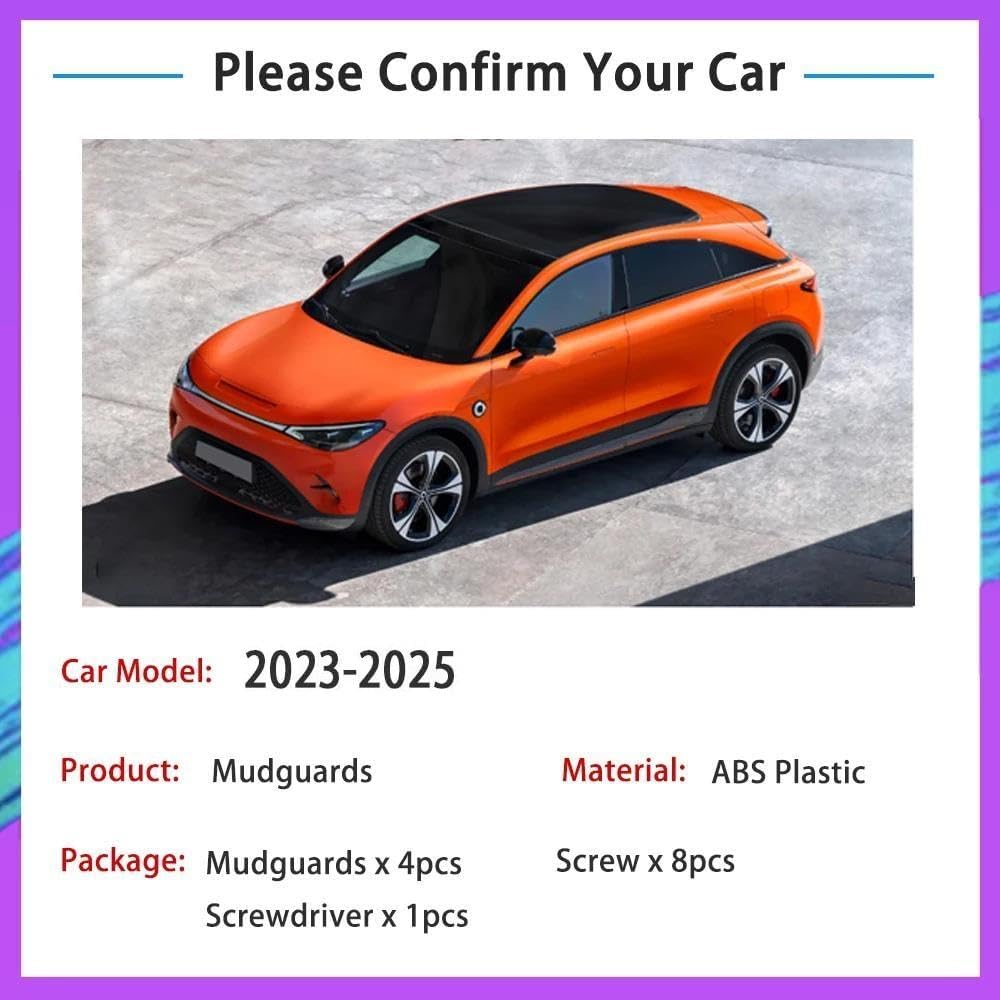 Auto Parts Car Mudguards for Smart 3 Brabus Accessories 2023-2025 Fenders Splash Guard Mud Flaps Anti-mud Tuning Tools