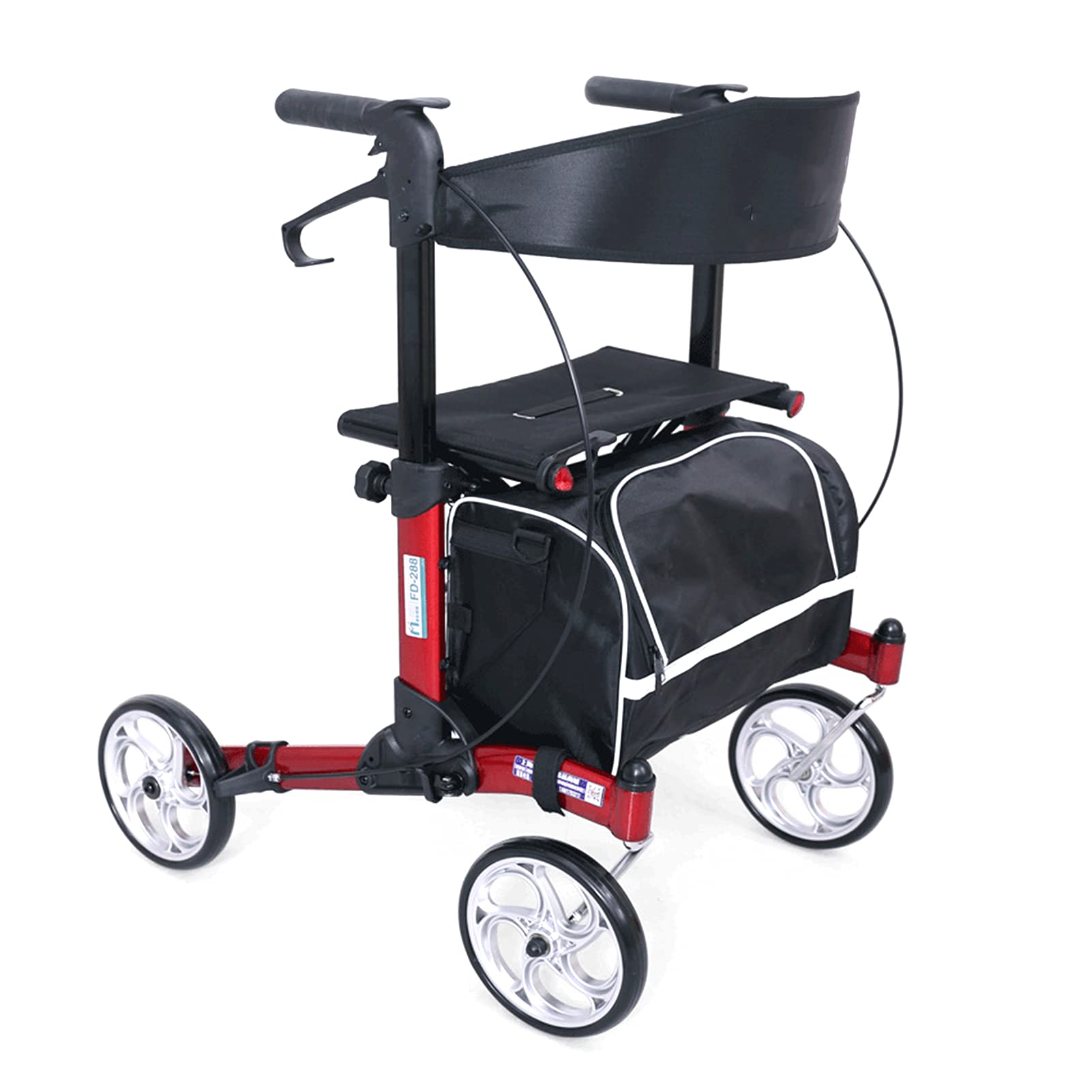 Buy TISVY Case Rollators 4 Wheel with Seat,Easy Folding Compact