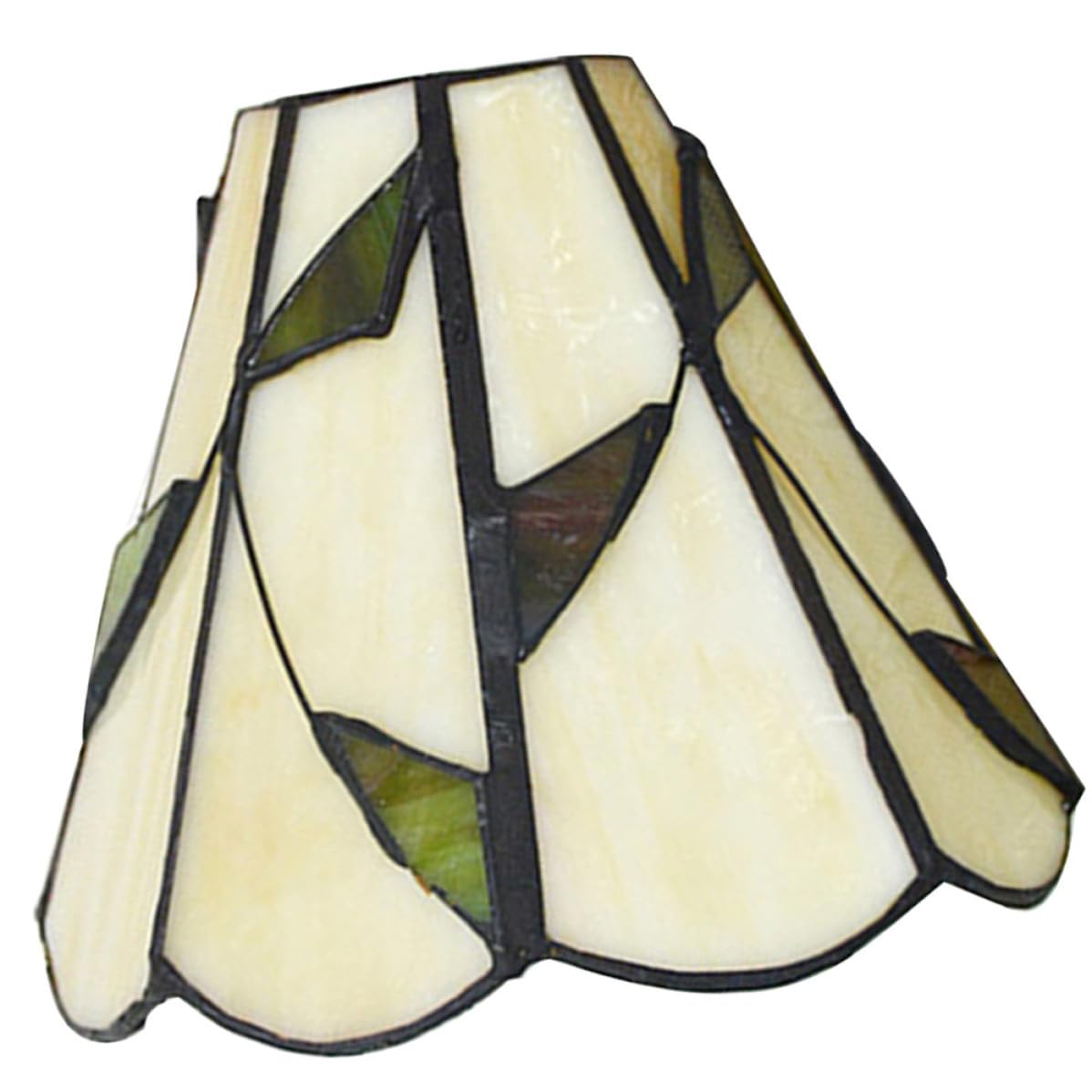 Beavorty Paralume in Vetro Bianco per Lampadario a Soffitto Foro Centrale 4,2 Cm, Design Romantico e Delicato, per Decorazione Casa e Protezione