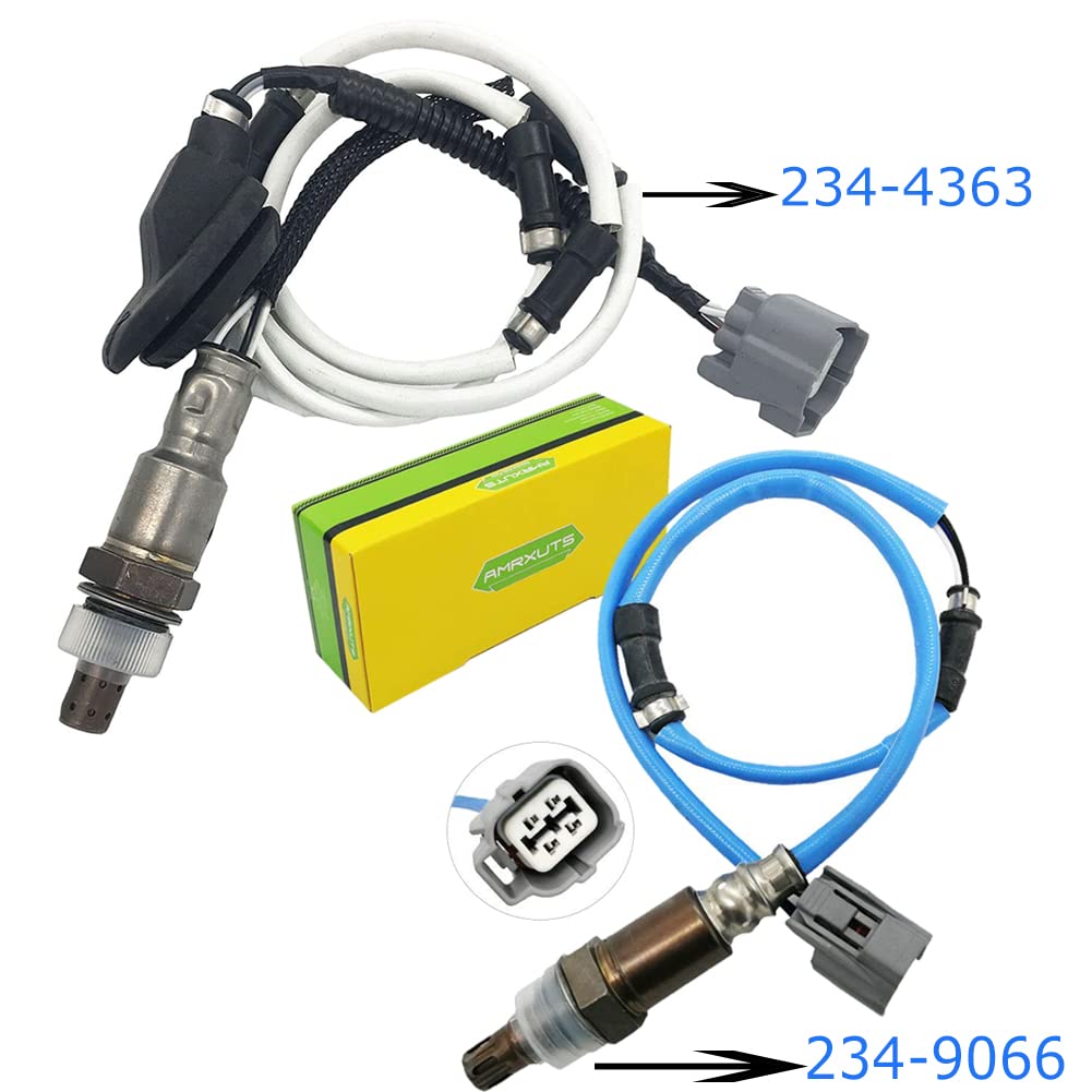 Amrxuts 2Pcs 234-9066 234-4363 Upstream & Downstream Oxygen O2 Sensor for Acura TSX 2.4L 2004 2005 2006 2007 2008 36531-RBB-003 36532-RAD-L11