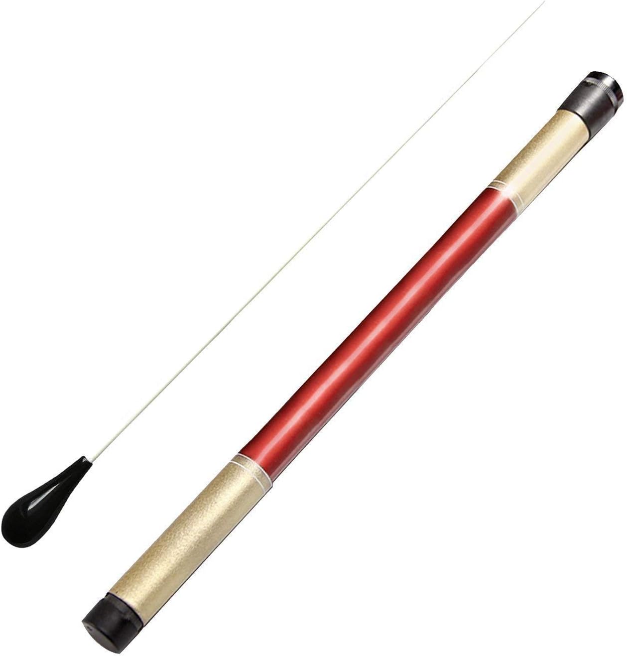 REFURBISHHOUSE Music Conductor Batons,Imitation Agate Handle Orchestra Conducting Baton Music Batons (Black)