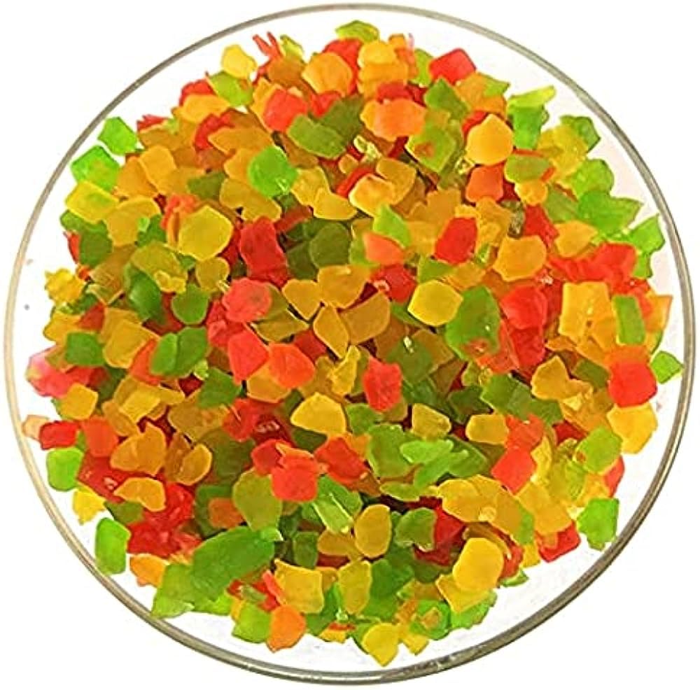 BR CART Tutti Frutti For Cake | Tutti Frutti | Cherry Sweet Toppings Cherries | Tuti Fruti Cherries In Multicolor Pack Of 1. (1 KG) 3