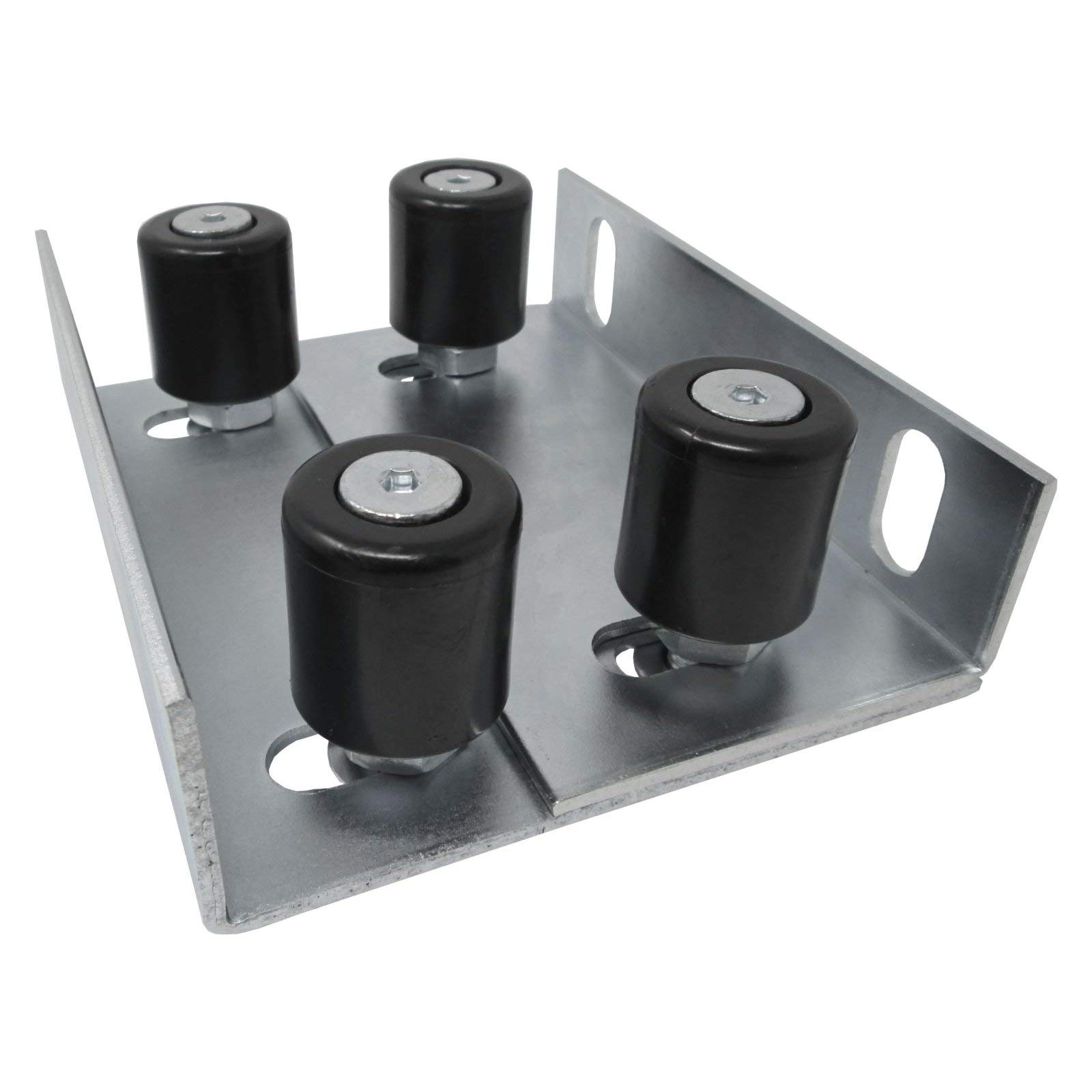 2 x Einstellbare Torführung, 4 Führungsrollen, Ø 40 x 44 mm