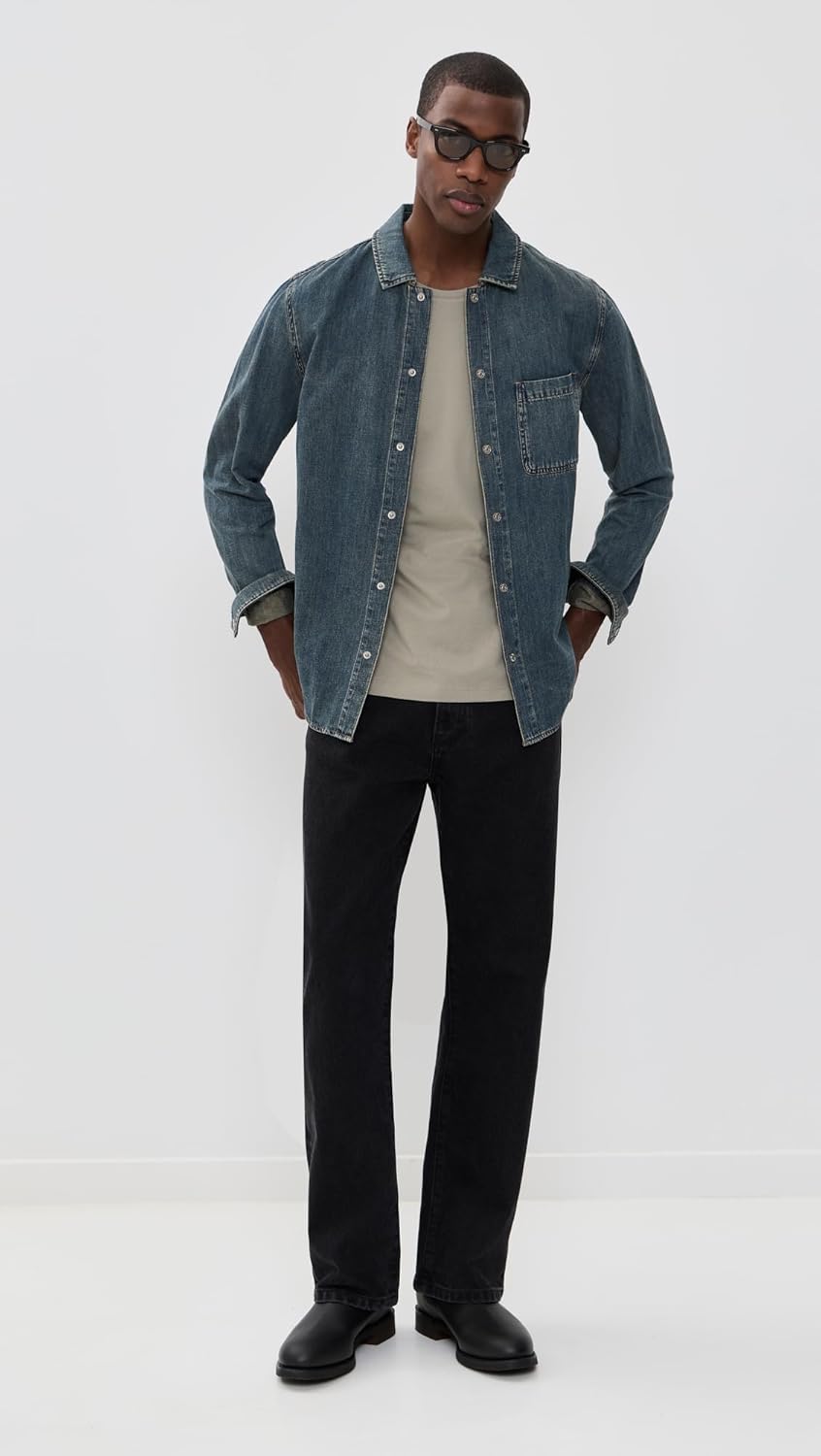 PAIGE Men's Sorden Crew Neck Tee - Echo - Image 3