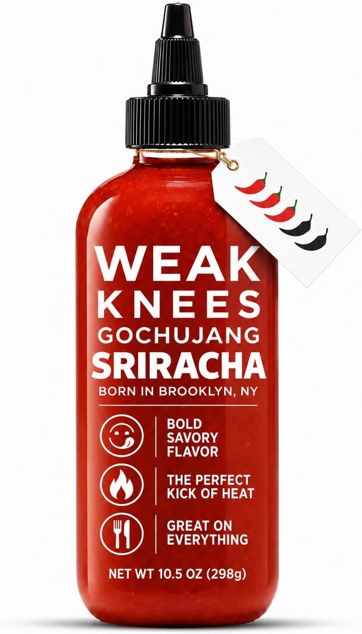 Weak Knees Gochujang Sriracha, Adds Flavour and Heat, 298g