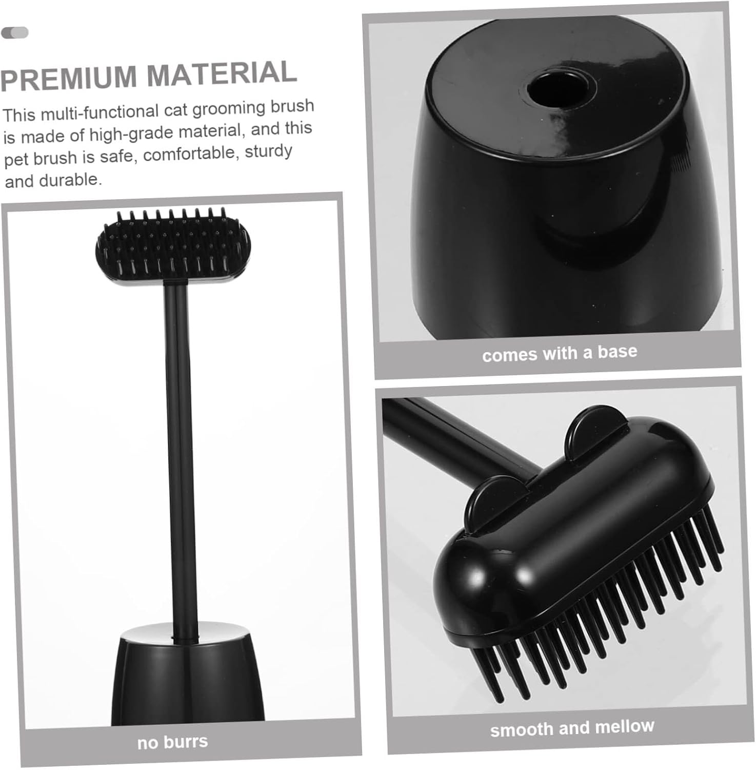 POLGDW 3 Sets Hair Brush Cat Massage Brush Cat Grooming Massager Pet Massaging Brush Self Cleaning Brush for Dogs Pet Grooming Brush Cat Face Cat Grooming Comb The Cat Abs Pet Brush