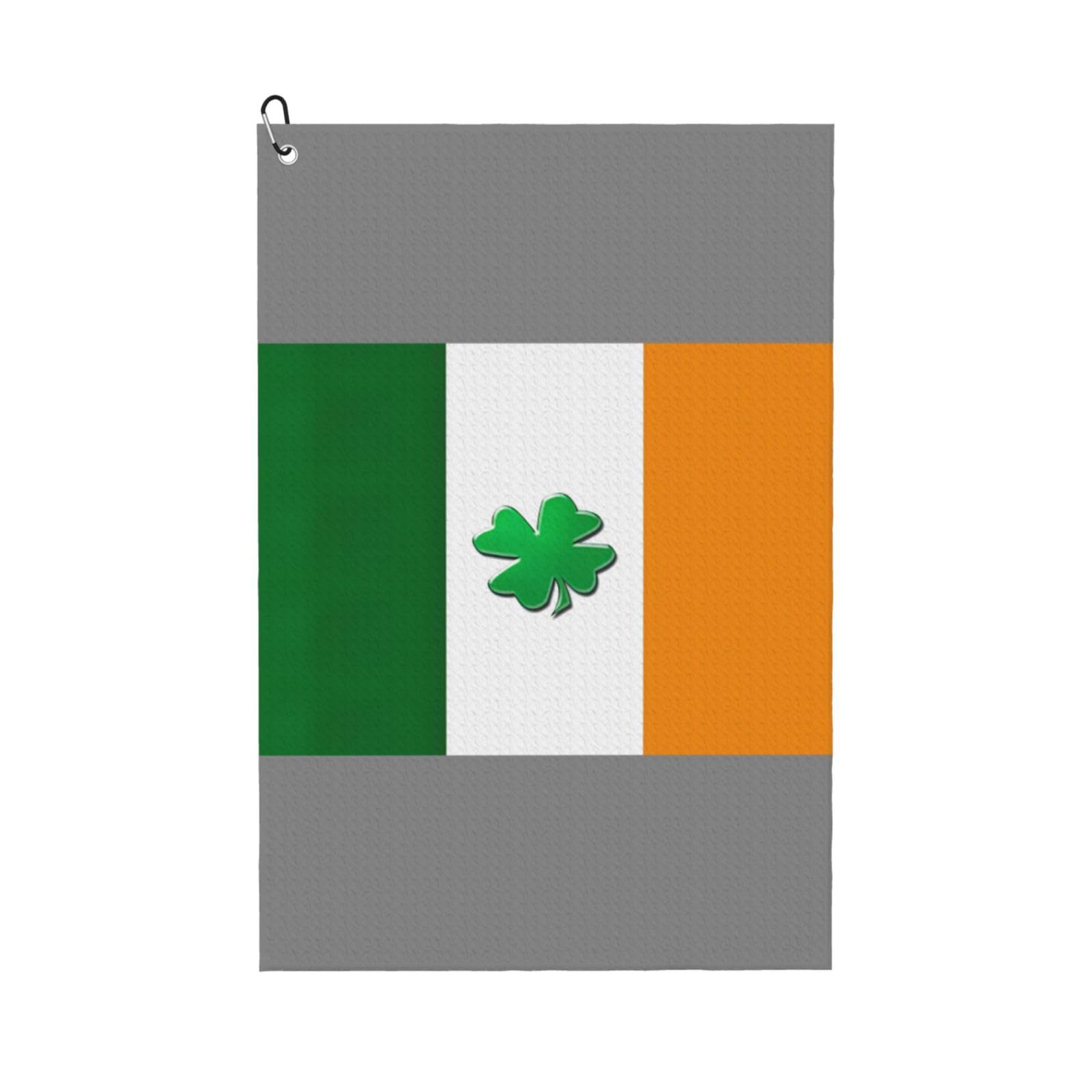 Irish Flag Premium Golf Towel - Waffle Towel, Perfect Golf Bag Accessory and Unique Gifts for Men