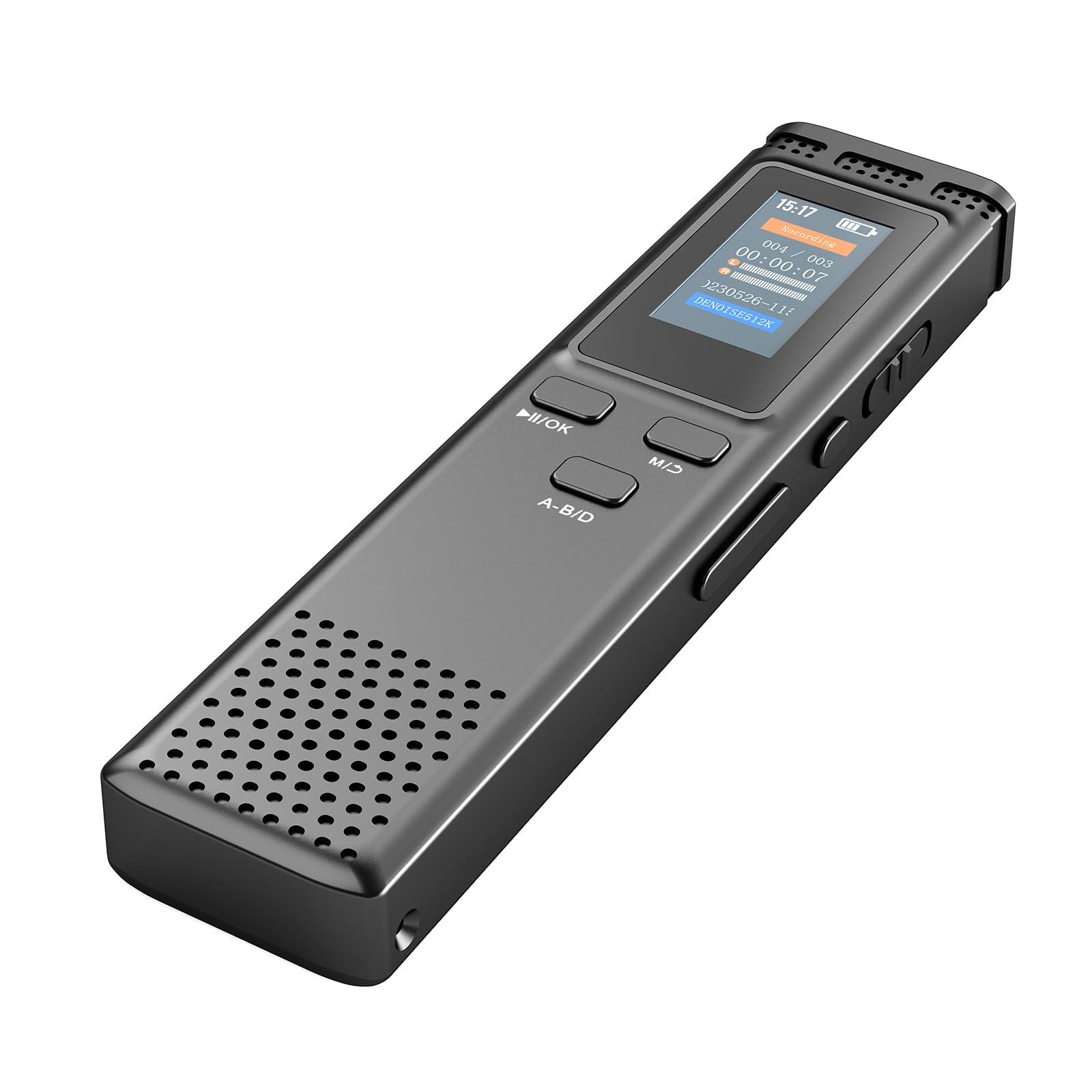 Grabadoras de voz digitales portátiles de 8/32/64 GB con reducción de ruido, carga USB, reproducción de MP3 para conferencias y
