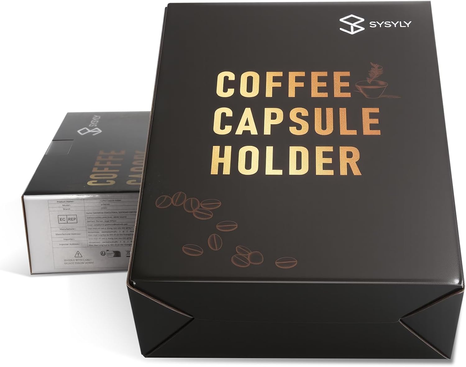 Compact Coffee Pod Holder Storage Drawer for K cup,Coffee Capsules Oragnizer,24 Pod Capacity, Countertop Organizer, 13"L x 9.25"W x 2.75"H,Black,Ideal for Small Space Counters.