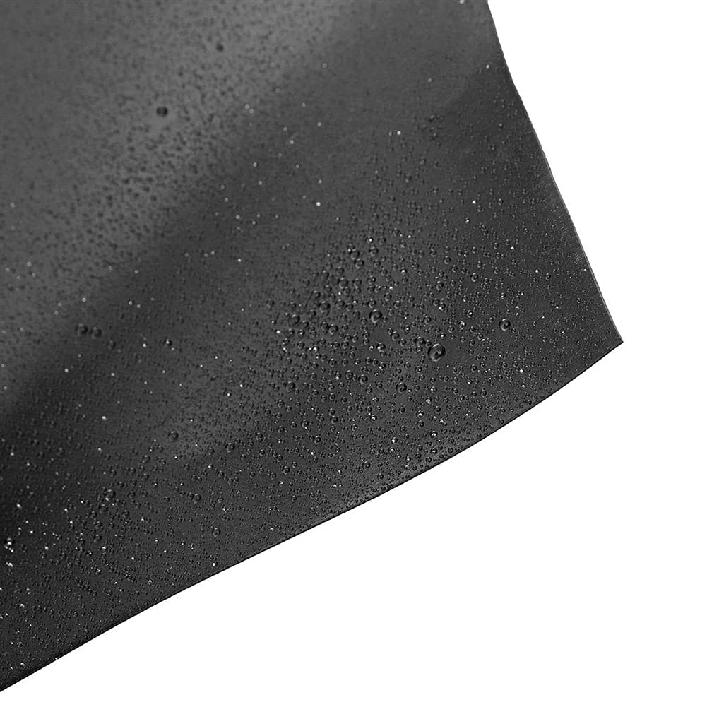 AWSAD Telo per Laghetto in HDPE, Rivestimento dello Stagno dei Pesci, Resistenza allo Strappo, Elevata Elasticità, Impermeabilità, Spessore di 0,5 Mm, Il Nero può Essere Personalizzato