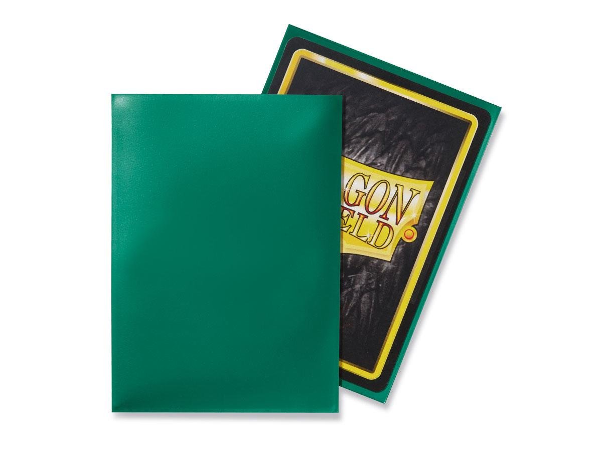 2 Packs Dragon Shield Classic Green Standard Size 100 ct Card Sleeves Individual Pack