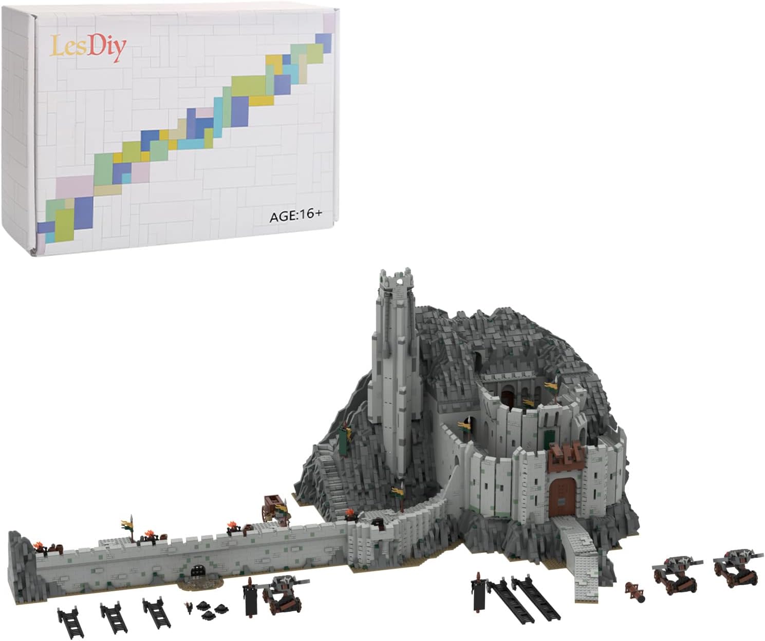 SRYC Modular Helms Klamm Bausteine, Filmszenen Defense Valley für Der Herr Der Ringe, Helms