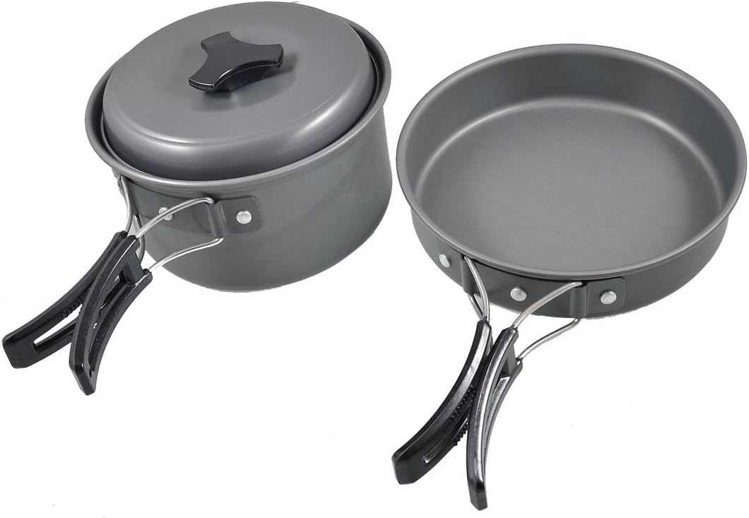 Camping Polypropylene Bowl Foldable Handle Pot Frying Pan Cooking Set 7 in 1 (id: 8fc 47c 2e6 7c3 063