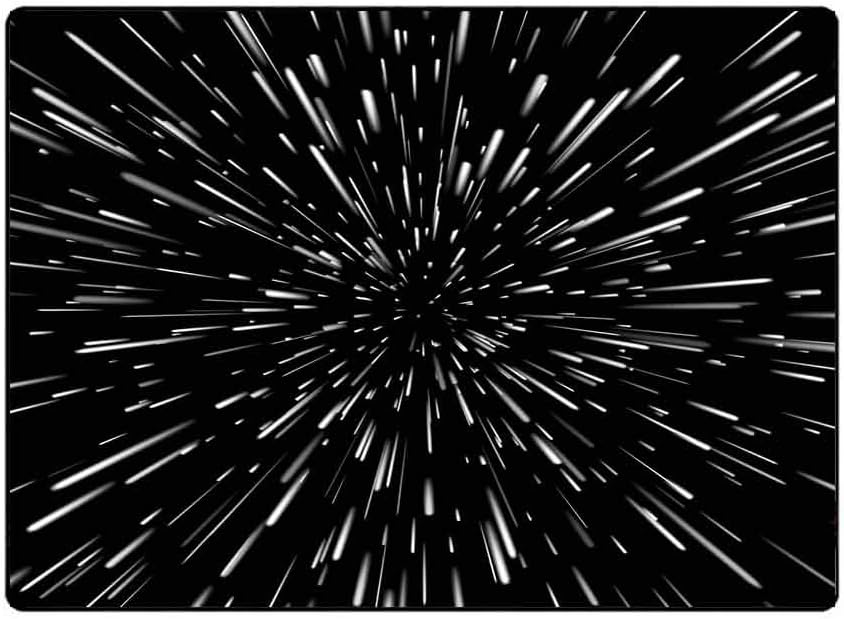 EMMTEEY Large Area Rugs, 5X7 Farmhouse Area Rug of Indoor Outdoor Kids,Boys,Girls Abstract Background Open Space Travel Star in Hyperspace