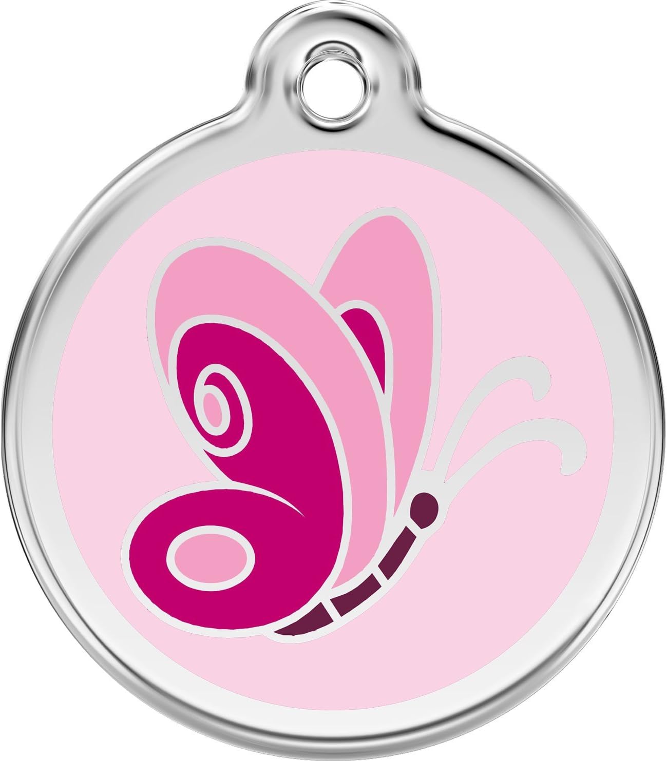 butterfly dog tag