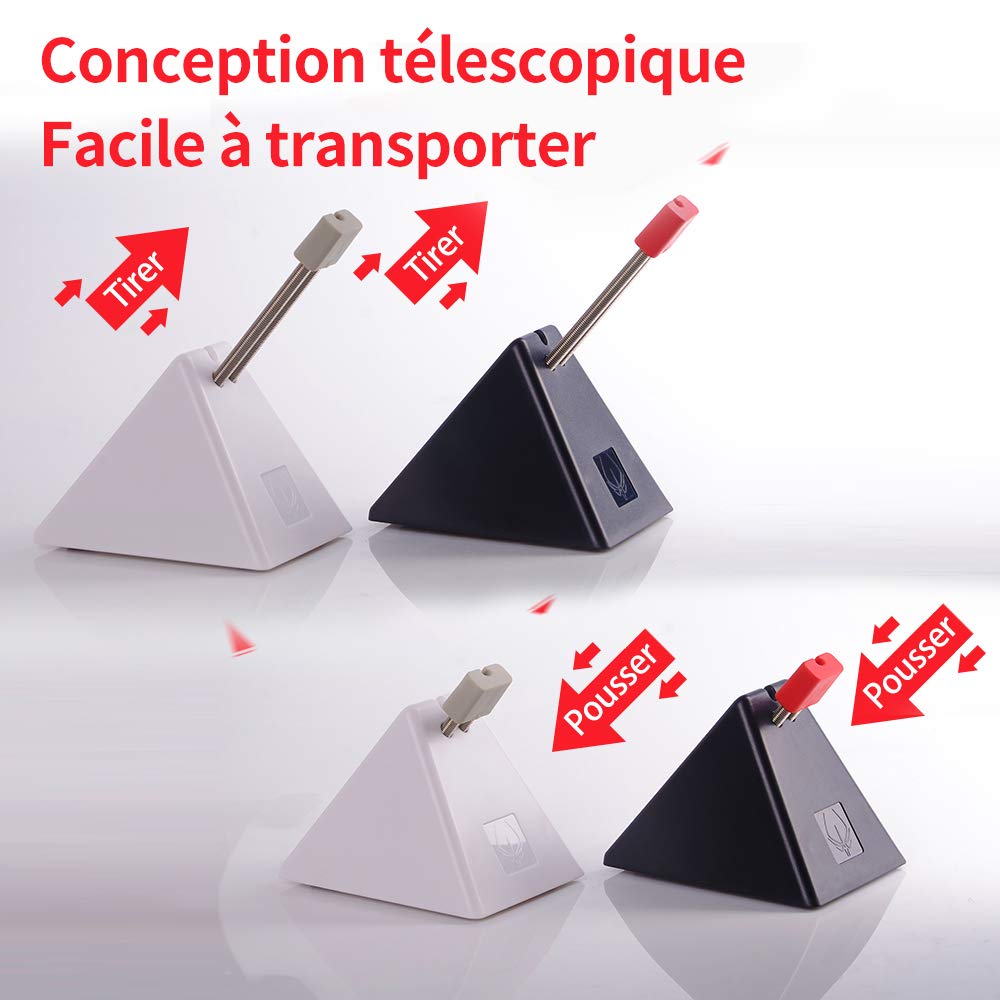 Hotline Games Clip de Cordon de Souris | Bungee de Souris | Système de Gestion du Cordon de Souris Noir 3.0