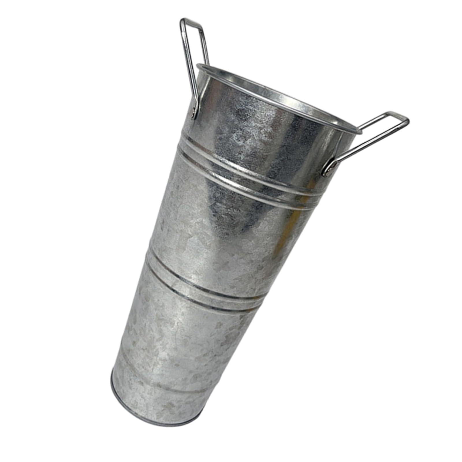 Galvanized Metal Vases with Handle,Rustics Flower Bucket for Cut Flower,Retro Flowers Container for Table Centerpieces Galvanized Vases for
