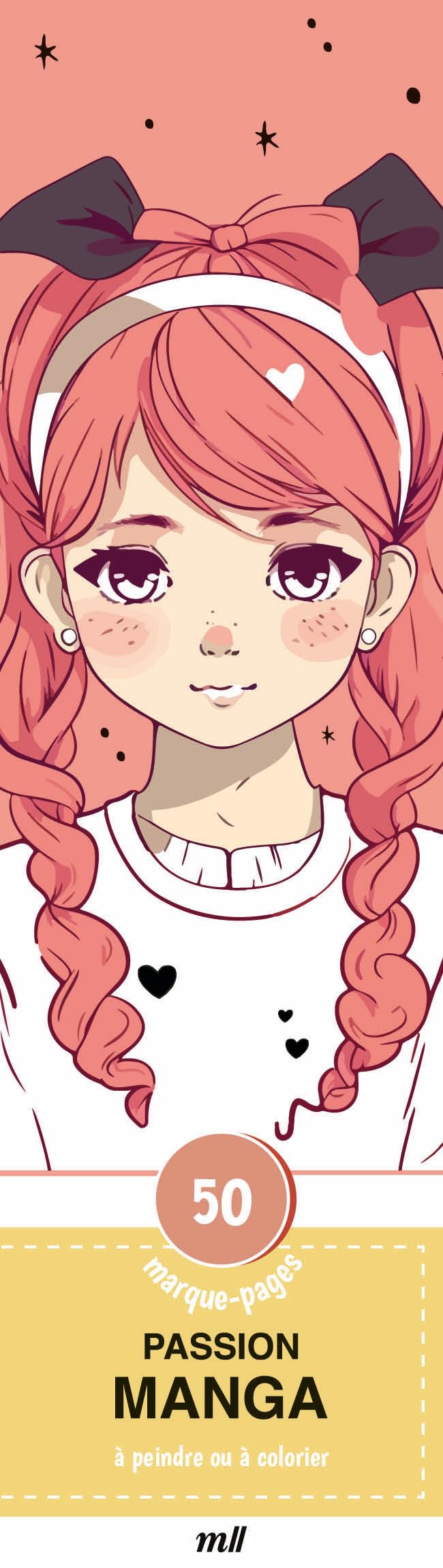 Marque-pages à Colorier - Passion Manga : 50 Illustrations Créatives