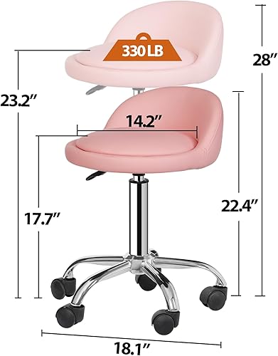 Miniatura 3 de Nova Microdermabrasion Taburete giratorio para salón de belleza, taburete de dibujo ajustable, para tatuaje, oficina, masaje, médico, facial, con