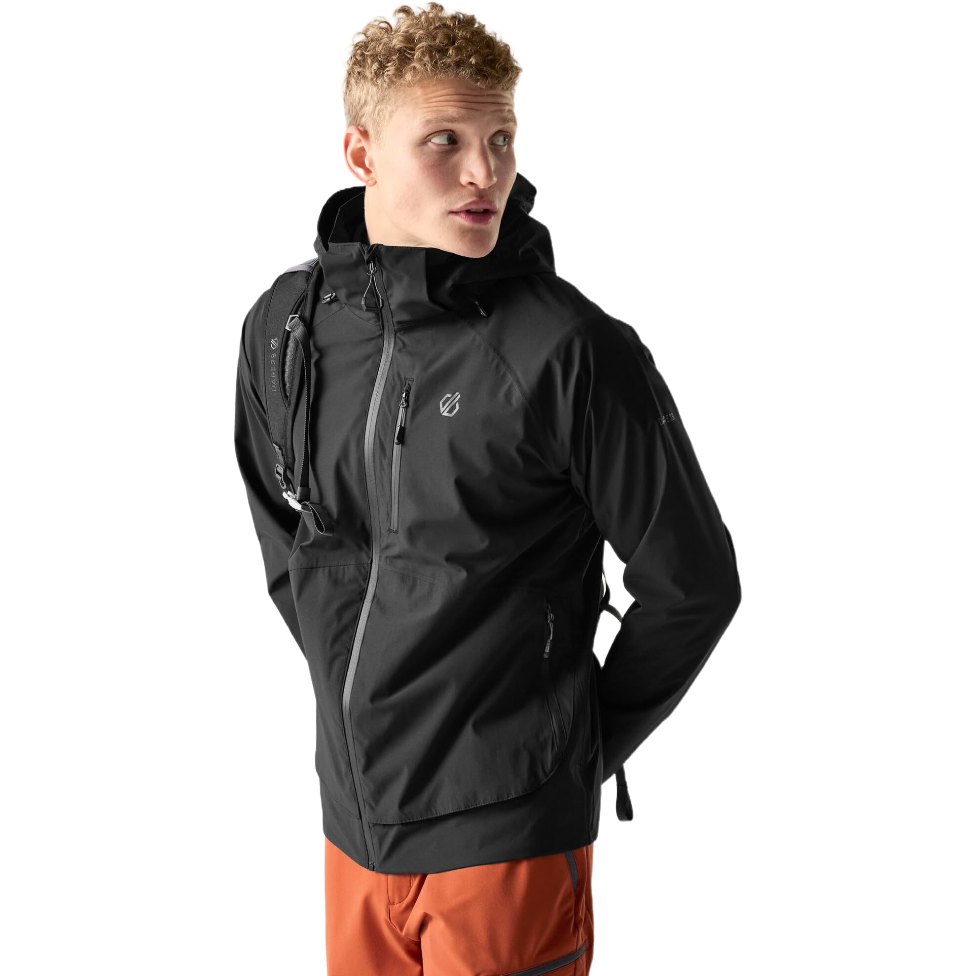 Dare 2b Men's Switch Out III Hiking Jacket, Waterproof Breathable Windproof Walking Coat