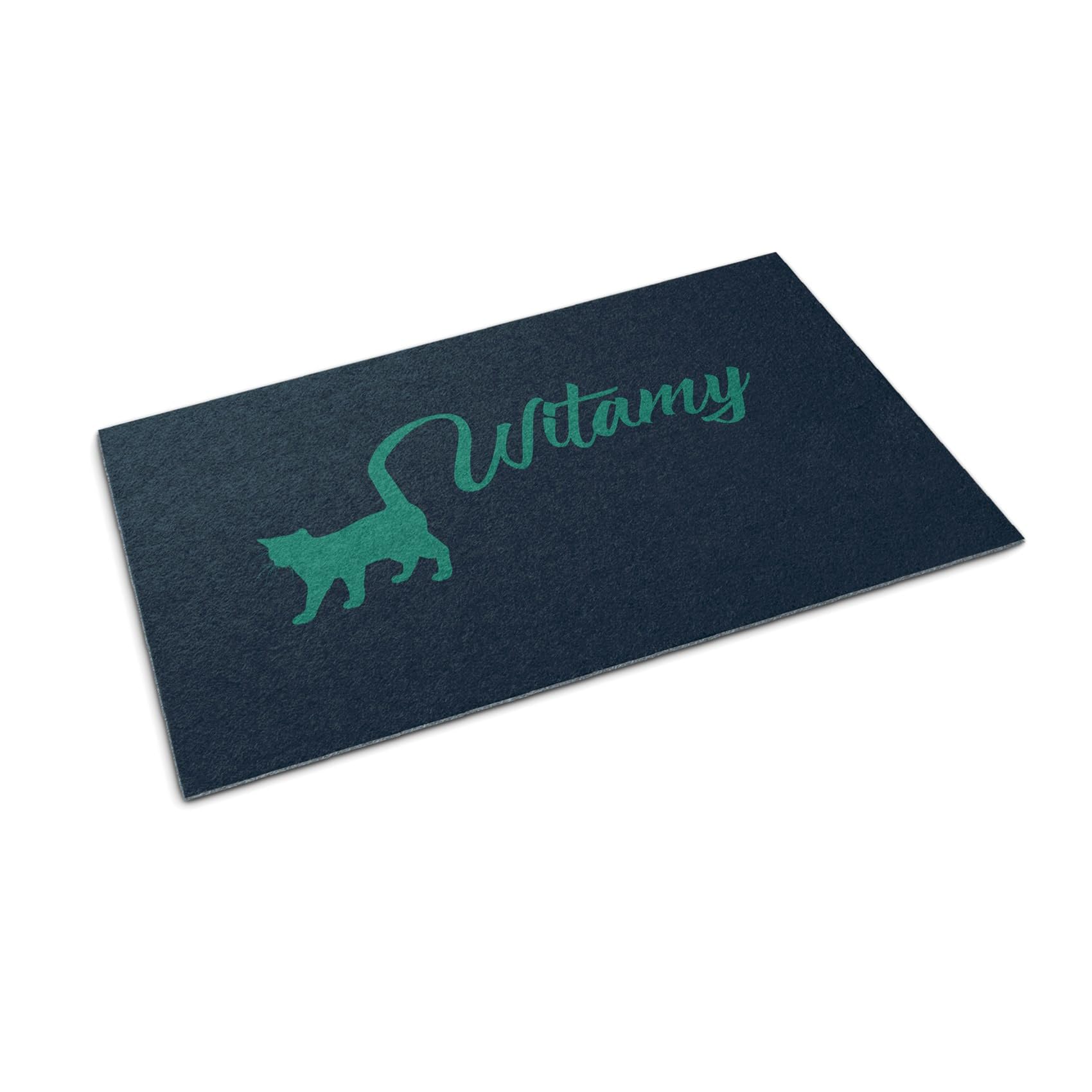 Tapis de sol maison Chat de Bienvenue : grand paillasson 150x100cm pour une entrée impeccable