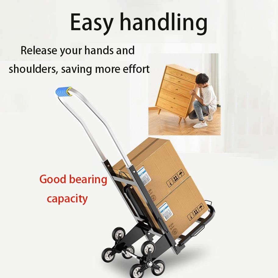 Carretilla de mano plegable con 6 ruedas para escaleras miniatura 4