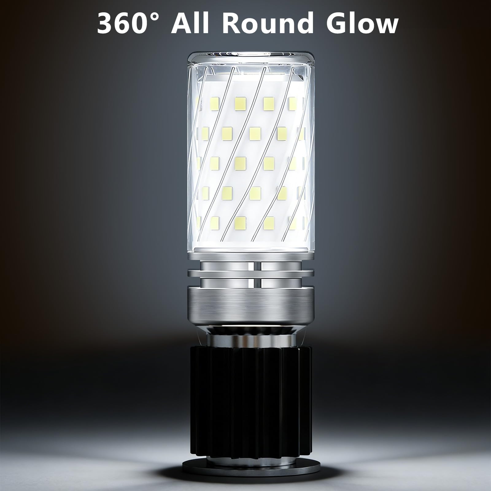 E12 Bombillas LED Bombillas de Candelabro de 12 W equivalente a 100 W, 1200 lm, luz blanca de 6000 K, bombillas de ventilador de techo, base de vela decorativa E12 bombillas LED no regulables,