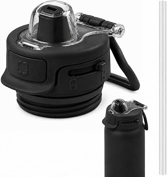Replacement Lid Compatible with Ello Pop & Fill 22oz 32oz 40oz Water Bottle, BPA-Free Leakproof Locking Water Bottle Top Cap, Flip-Open Spout Cover Accessories